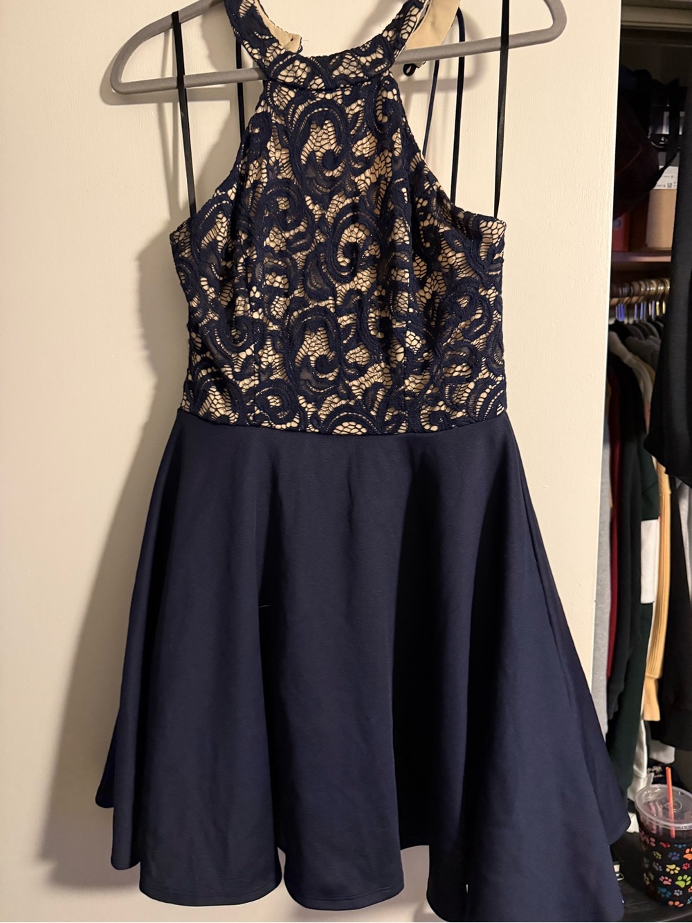 EUC B Darlin Navy Blue Prom/Bridesmaids Dress Size 11/12